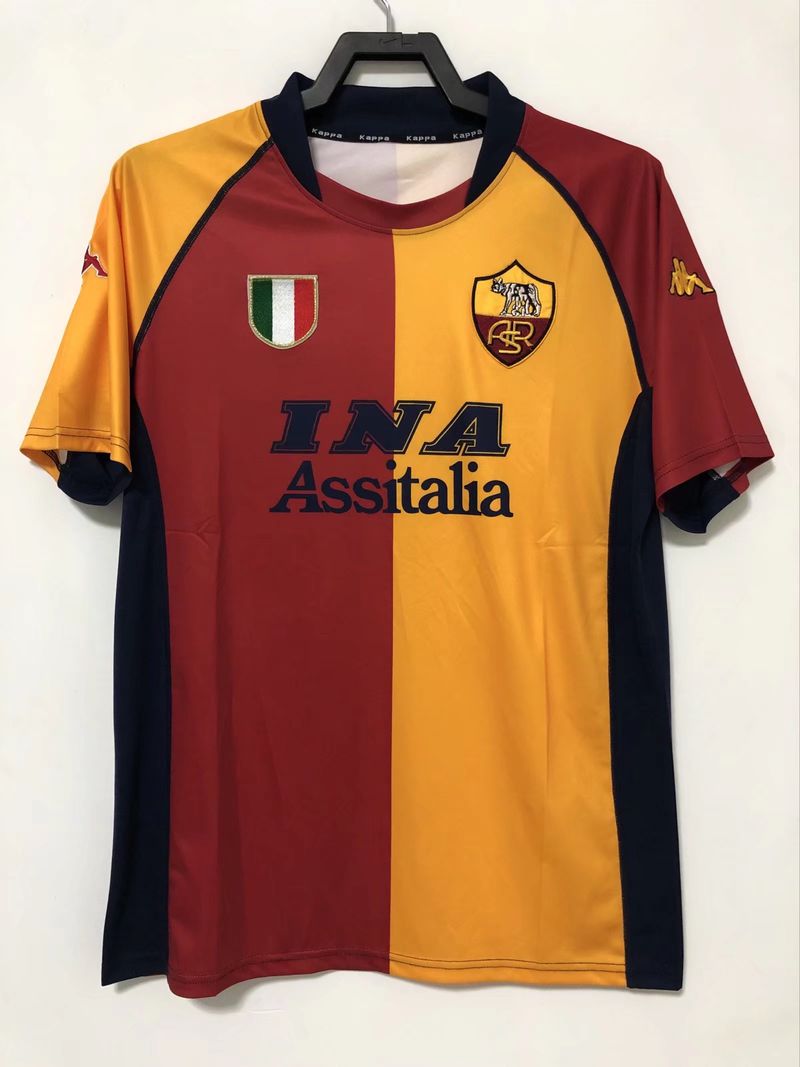 Retro AS Roma 2000-2001 home Image secondaire du produit