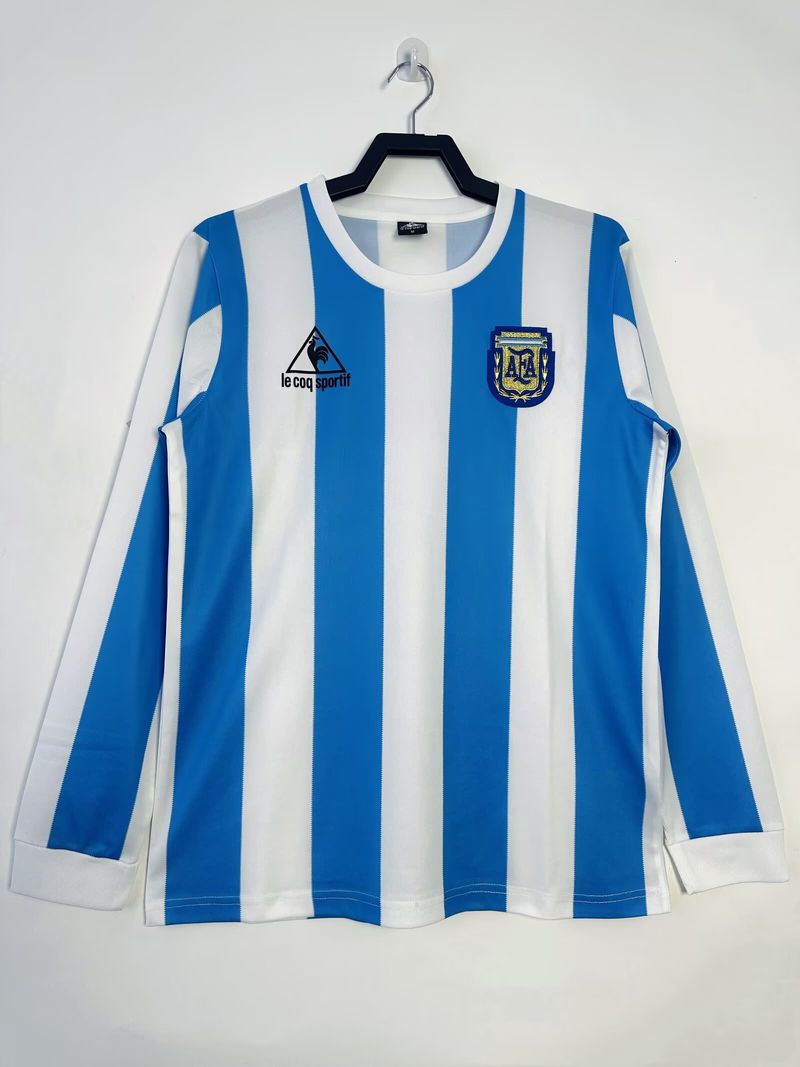 Retro Argentina national 1986 home Long Sleeve