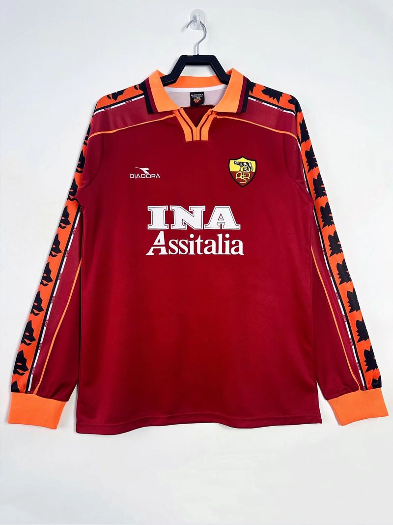 Retro AS Roma 1998-1999 Home Long Sleeve Main image