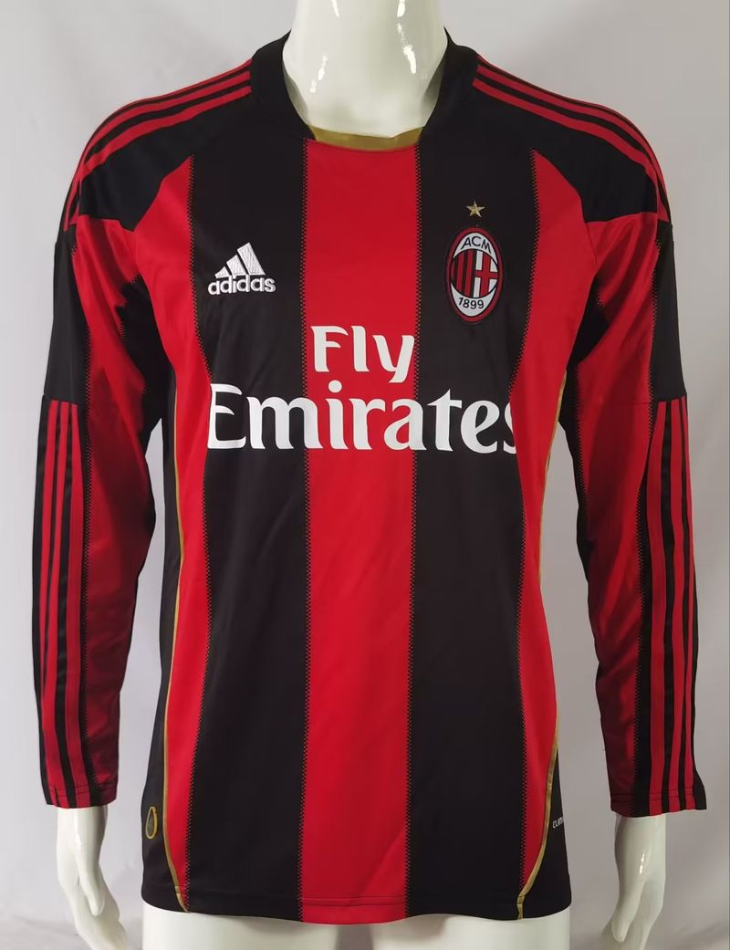 Retro AC Milan 2010-2011 Home Long Sleeve Main image