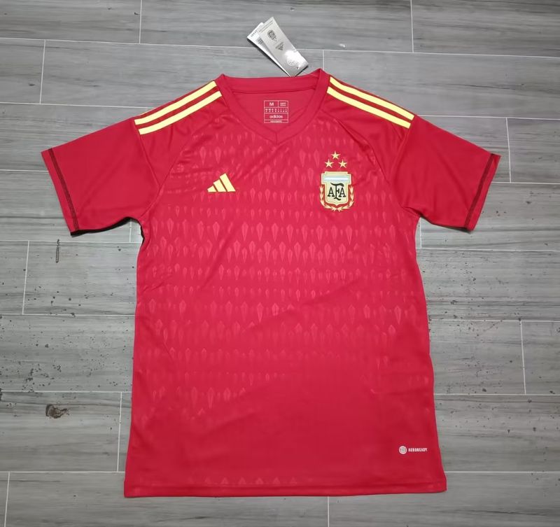 Retro Argentina 2022 Goalkeeper 3stars red