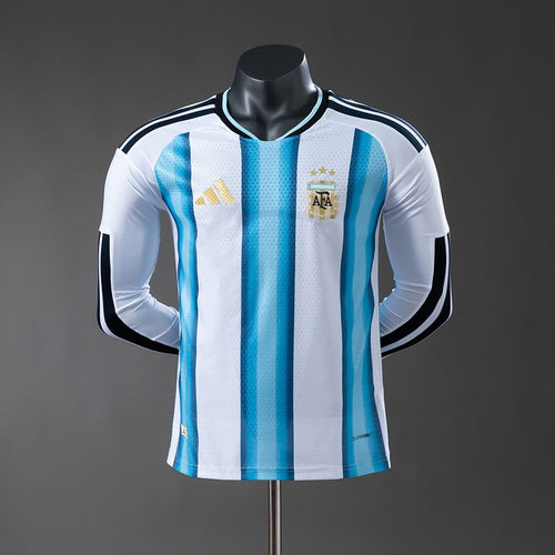 Argentina national 2026 home player Long Sleeve - WCFOOTBALLSUIT