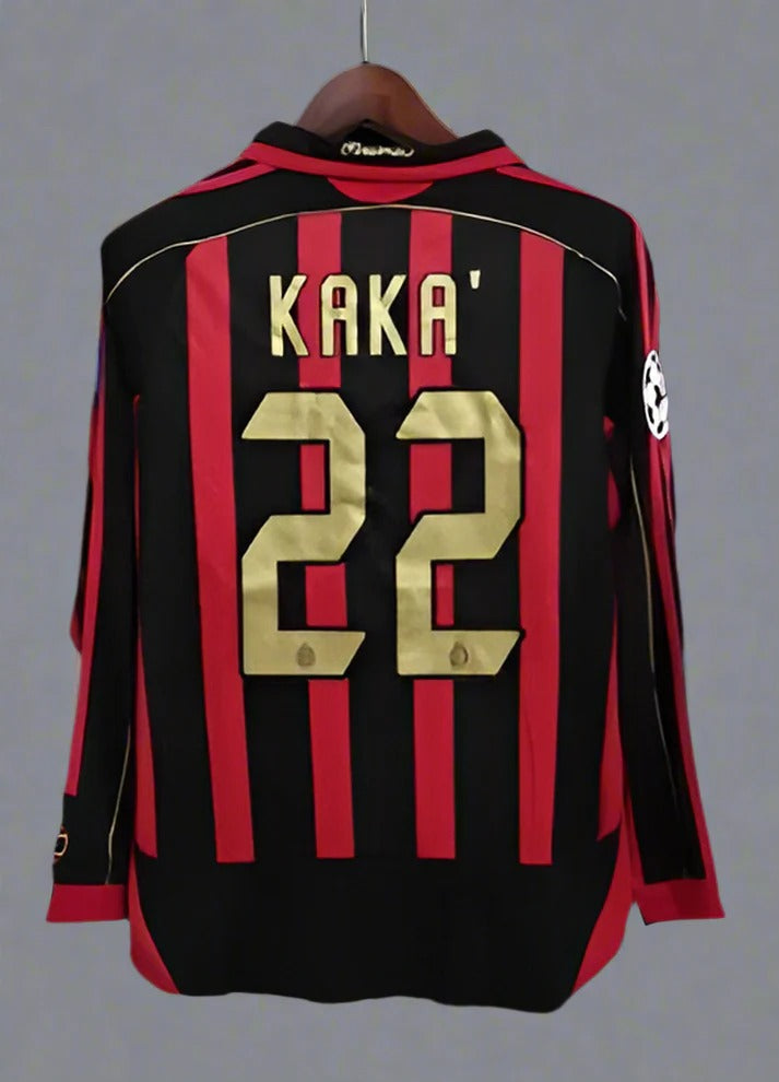 Retro AC Milan 2006-2007 Home Long Sleeve Secondary image