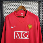 Retro Manchester United 2007-2008 home Long Sleeve