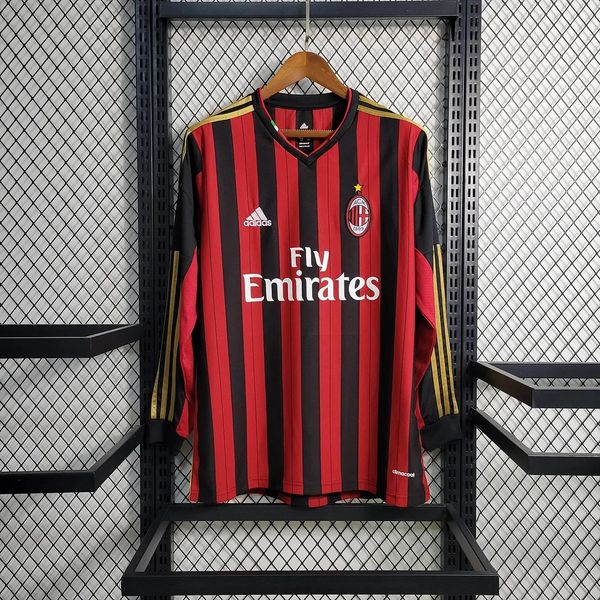 Retro AC Milan 2013-2014 Home Long Sleeve Main image