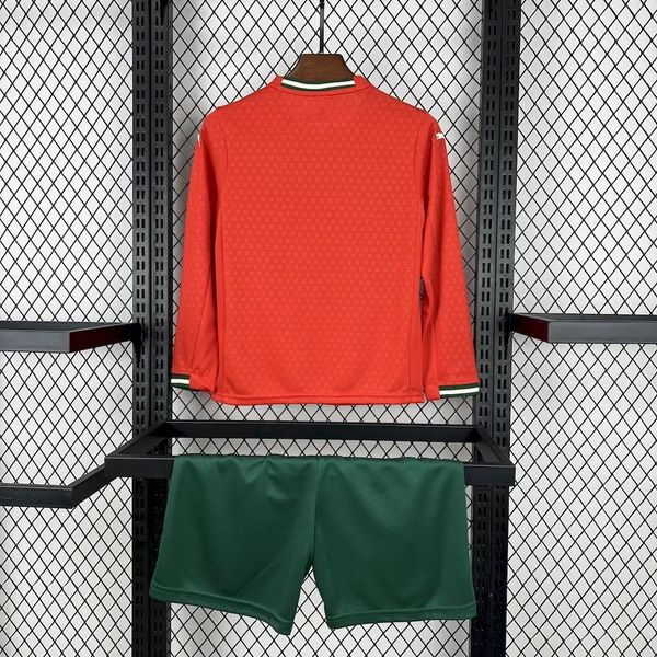 Kids Portugal national 2025-2026 home Long sleeve