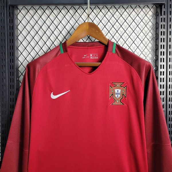 Retro Portugal national 2016 home Long Sleeve