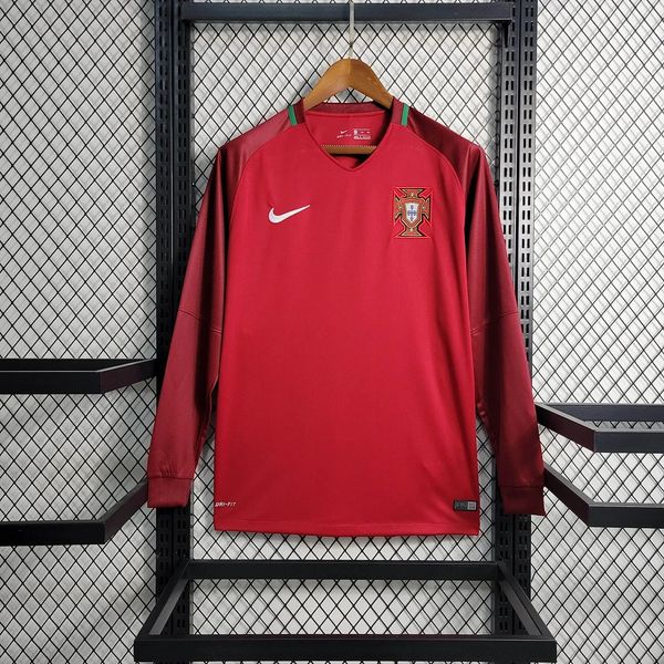 Retro Portugal 2016 home Long Sleeve