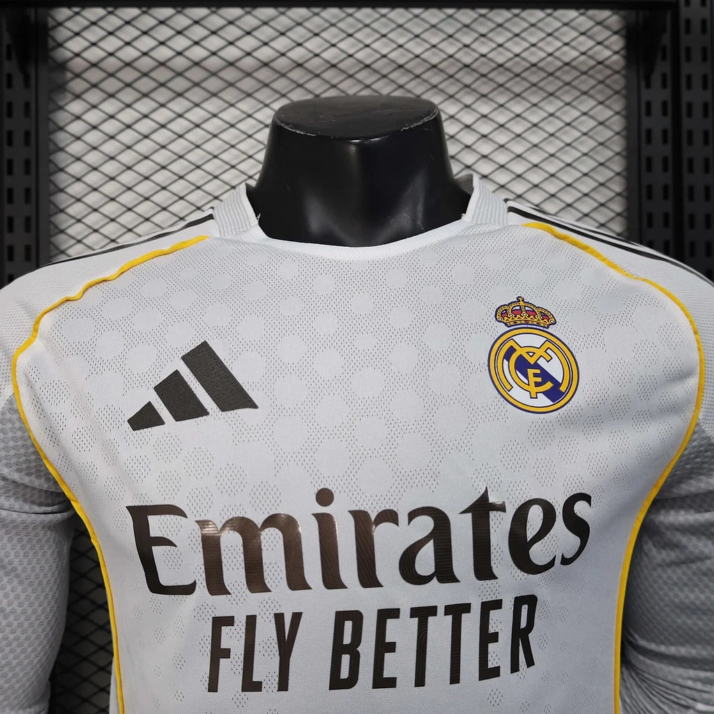 Real Madrid 2025-2026 Home Long Sleeve
