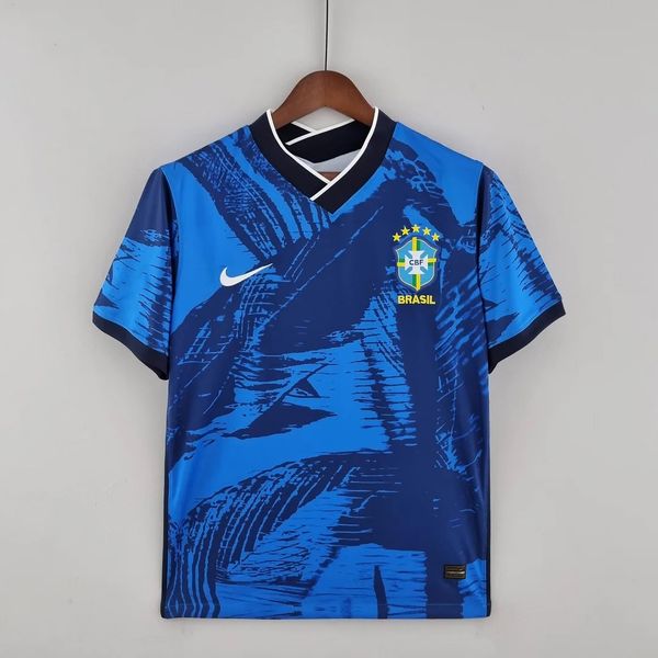 Brazil 2022 Classic Blue Soccer Jersey Image principale du produit