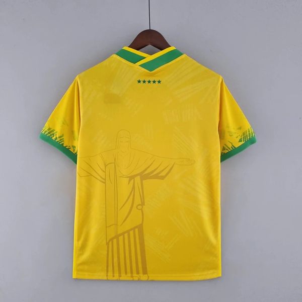 Brazil 2022 Classic Yellow Soccer Jersey Image secondaire du produit