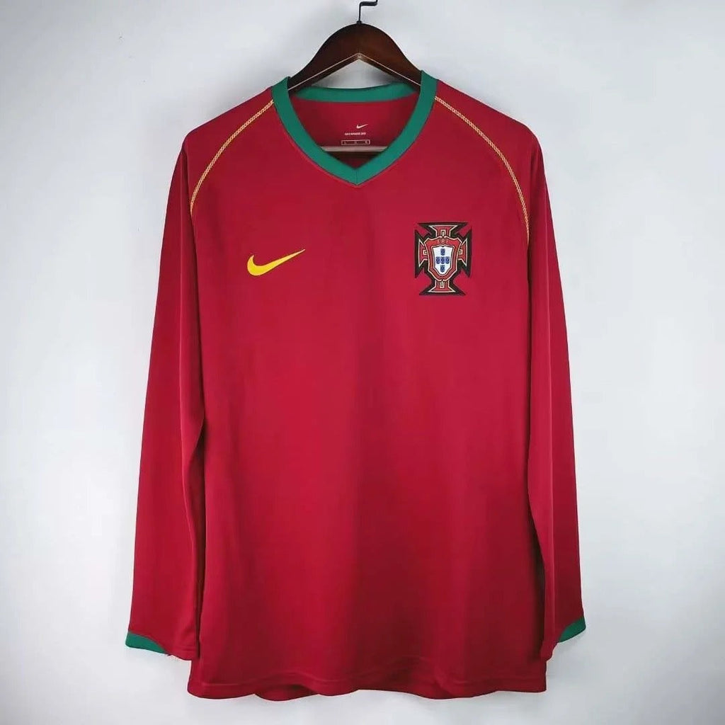 Retro Portugal 2006 home Long Sleeve