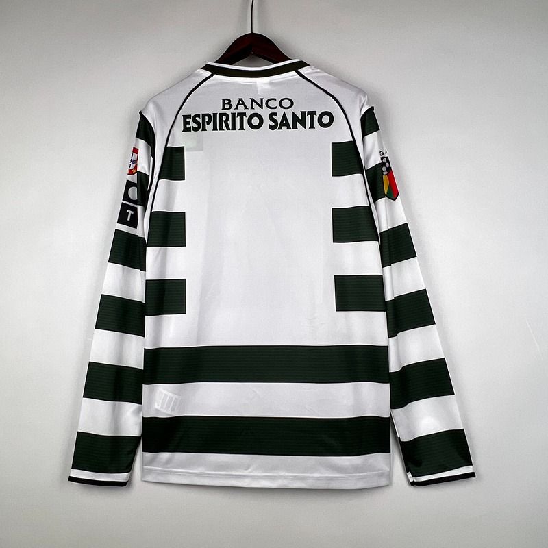 Retro Sporting Lisbon 2001-2003 home Long Sleeve