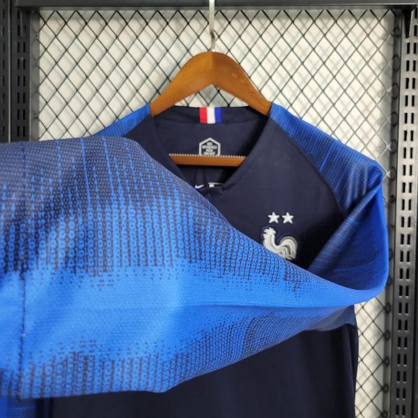 Retro France national 2018 home Long Sleeve