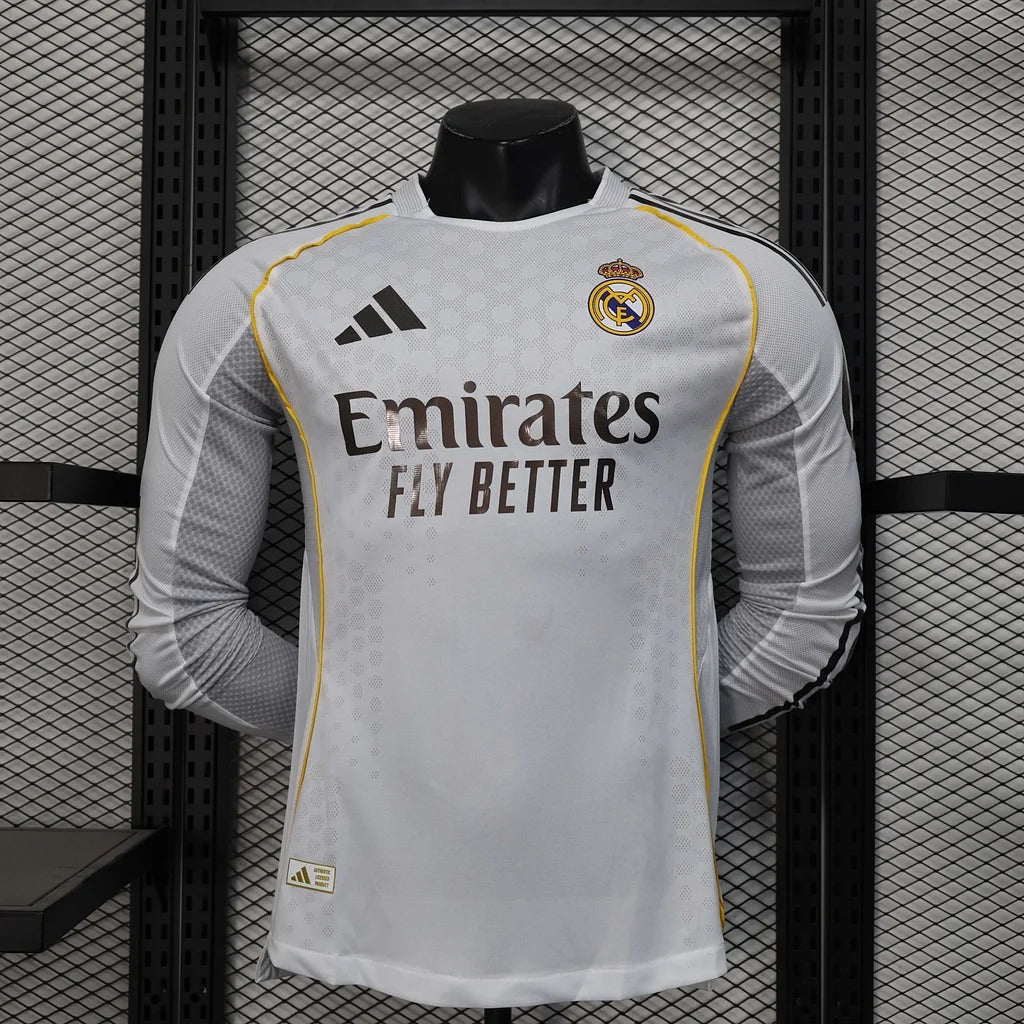 Real Madrid 2025-2026 Home Long Sleeve