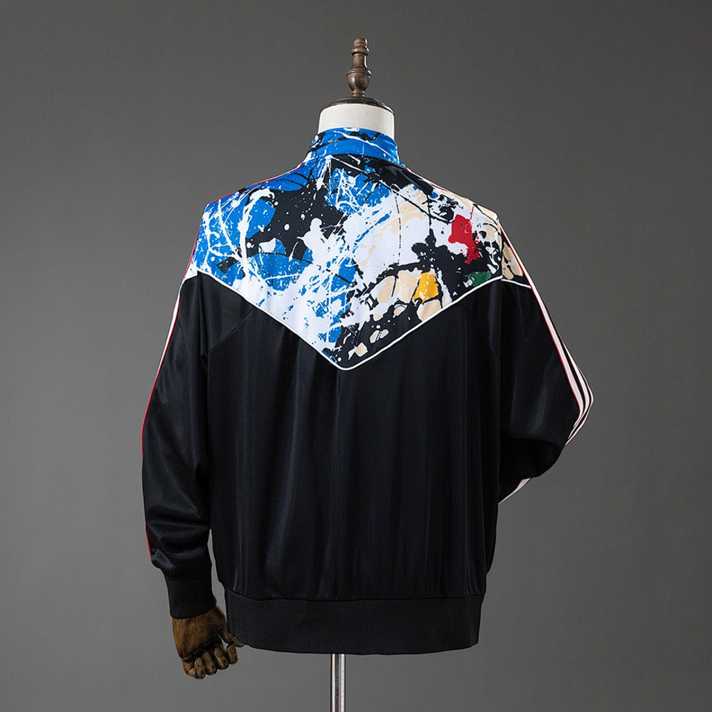 Manchester United MU x Stone Roses Track Top 'Black Multi