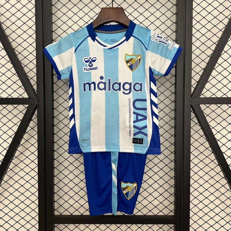 Kids M¨¢laga CF 2025 - 2026 home - WCFOOTBALLSUIT Main image