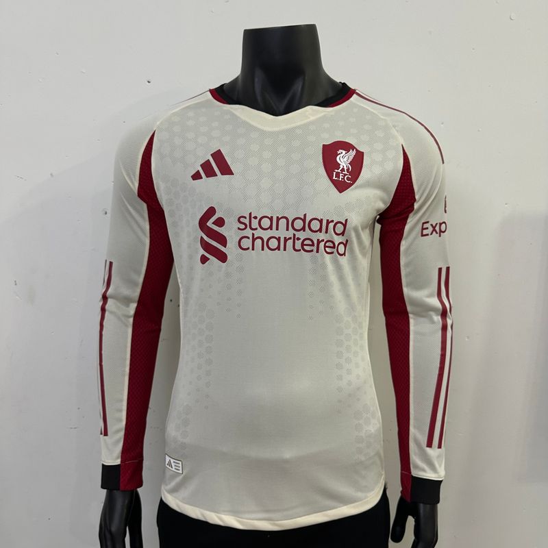 Liverpool FC 2025 - 2026 Away Long Sleeve Player - WCFOOTBALLSUIT Main image