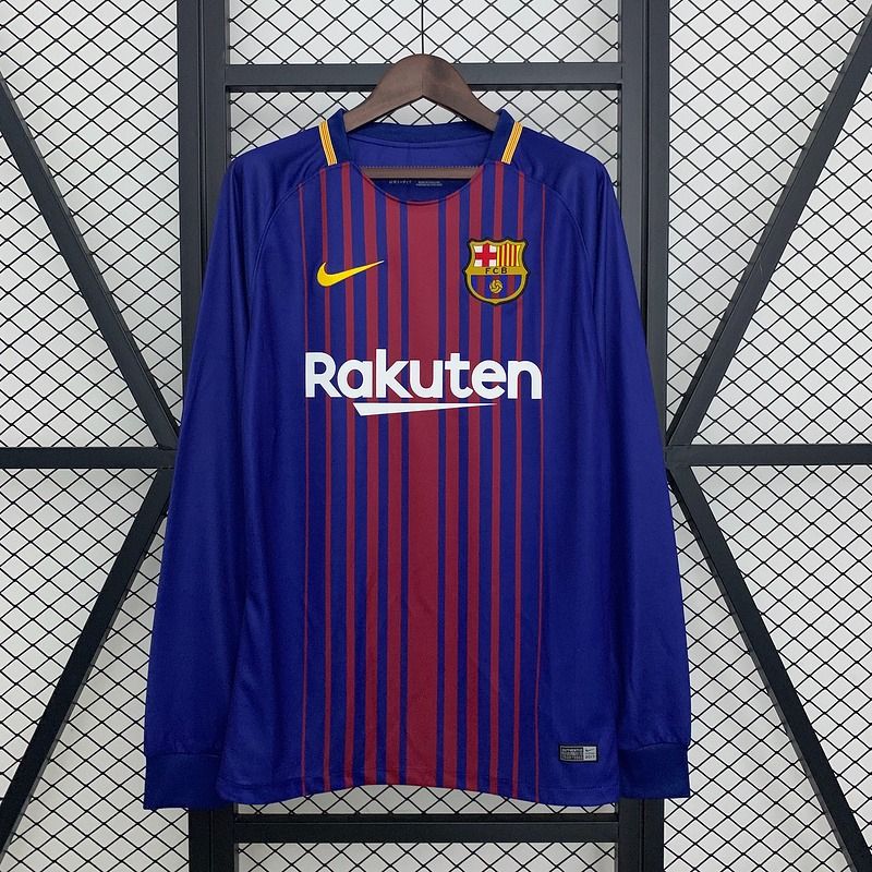 Retro FC Barcelona 2017 - 2018 home Long Sleeve - WCFOOTBALLSUIT Main image