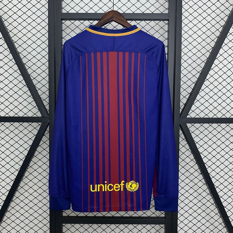 Retro FC Barcelona 2017-2018 home Long Sleeve Secondary image