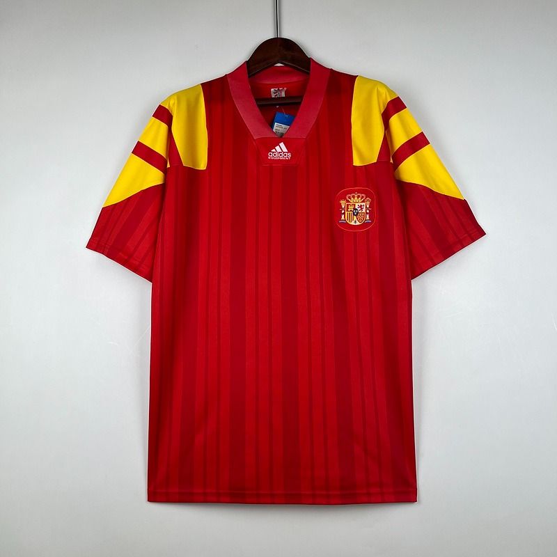 Retro Spain national 1992 - 1994 home game - WCFOOTBALLSUIT Main image