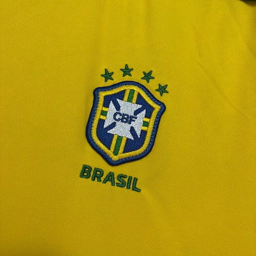 Retro Brazil national 1998 home Long Sleeve
