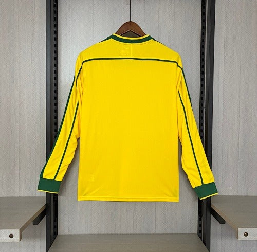 Retro Brazil national 1998 home Long Sleeve